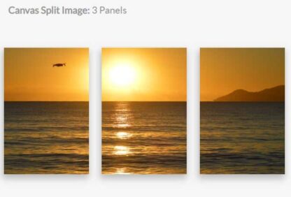 Canvas Split Image 3 panels 30x45cm - Sunrise at Saunders Beach, North Queensland