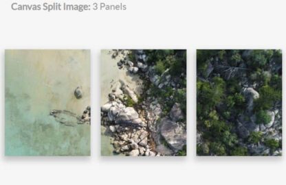 Canvas Split 3 panel image of the SS Bee Shipwreck located in Picnic Bay, Magnetic Island, North Queensland