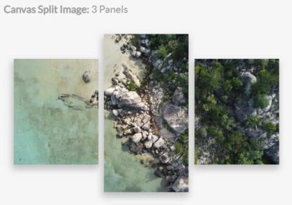 Canvas Split 3 panel image of the SS Bee Shipwreck located in Picnic Bay, Magnetic Island, North Queensland