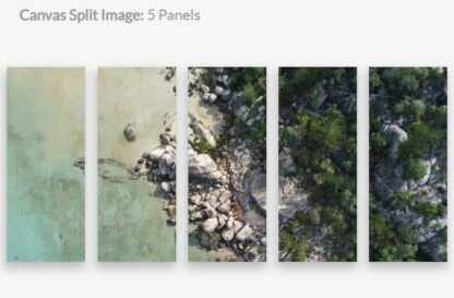 Canvas Split 5 panel image of the SS Bee Shipwreck located in Picnic Bay, Magnetic Island, North Queensland