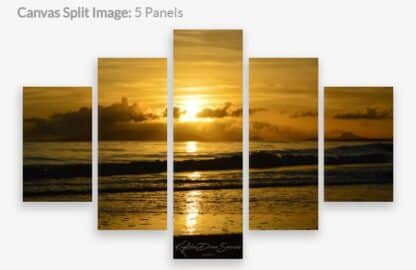 Canvas Print Sunrise Saunders Beach