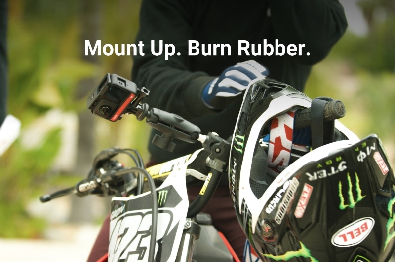 Insta360 Mount Up - Burn rubber