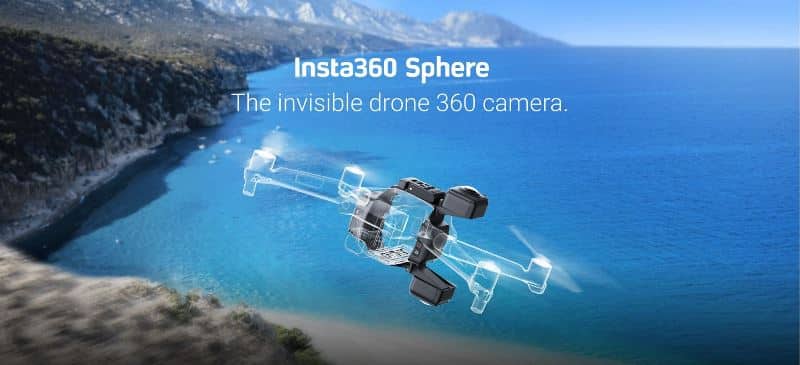 Insta360 Sphere - invisible drone 360 camera
