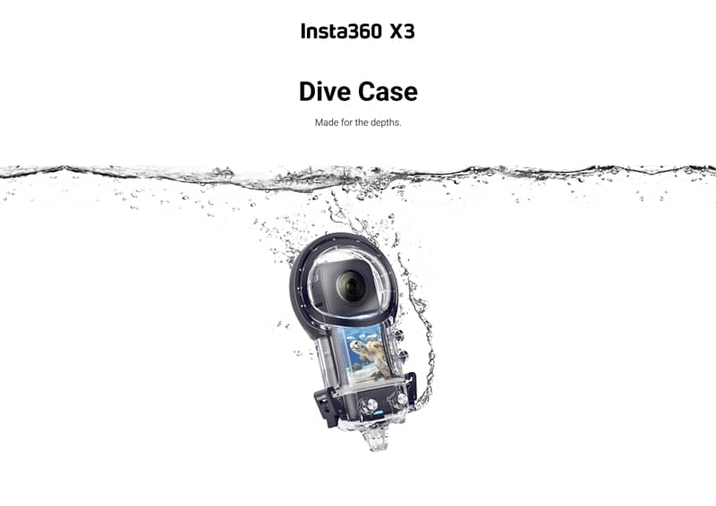 Insta360 X3 Dive Case - made for the depths