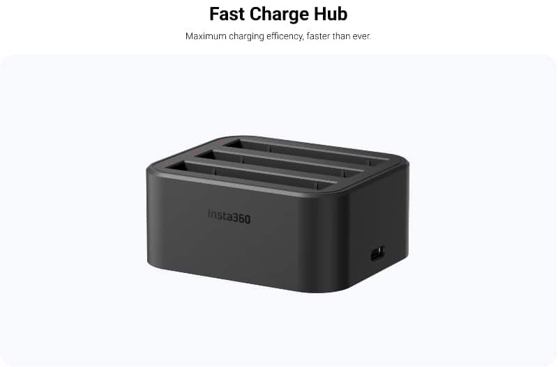 Insta360 X3 Fast Charge Hub - faster than ever