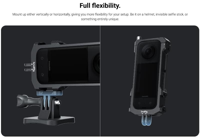 Insta360 X3 Utility Frame - full flexibility