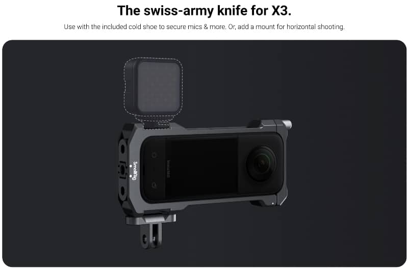 Insta360 X3 Utility Frame - swiss army knife for X3