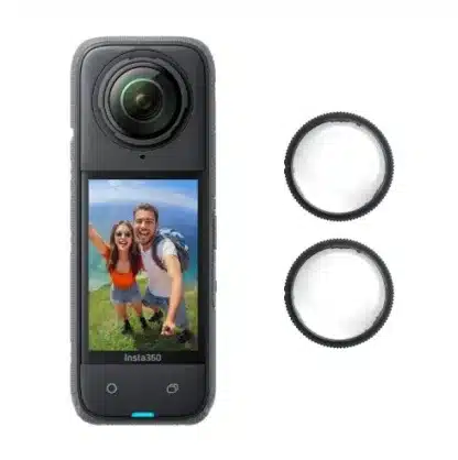 Insta360 X4 action camera with protective lenses